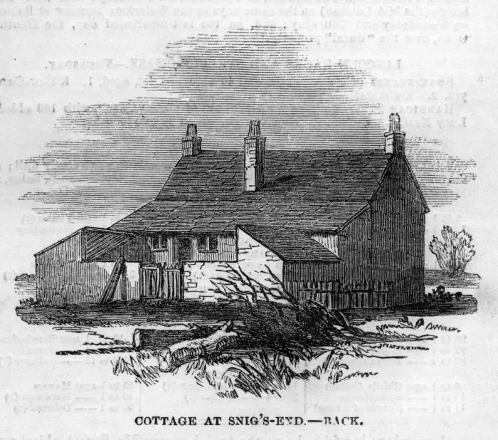 Framed Print : Chartist settlement - Cottage at Snigs End Framed Print : Chartist settlement - Cottage at Snigs End