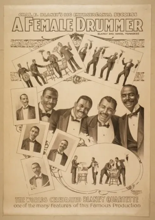 Framed Print : Chas. E. Blaneys big extravaganza success, A female drummer Framed Print : Chas. E. Blaneys big extravaganza success, A female drummer