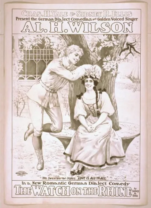 Framed Print : Chas. H. Yale & Sidney R. Ellis present the German dialect c Framed Print : Chas. H. Yale & Sidney R. Ellis present the German dialect c