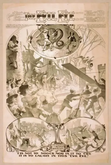 Framed Print : Chas. H. Yales fantastic spectacle, The evil eye, or The ma Framed Print : Chas. H. Yales fantastic spectacle, The evil eye, or The ma