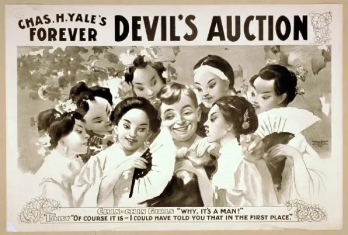 Framed Print : Chas. H. Yales forever Devils auction Framed Print : Chas. H. Yales forever Devils auction