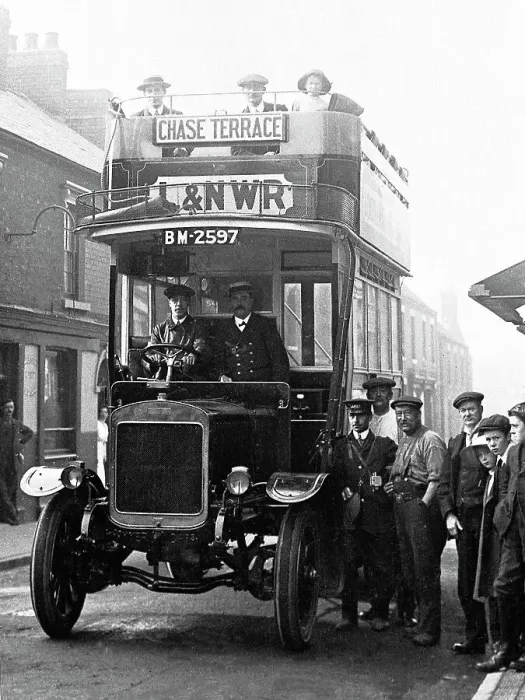 Framed Print : Chase Town Bus early 1900s Framed Print : Chase Town Bus early 1900s