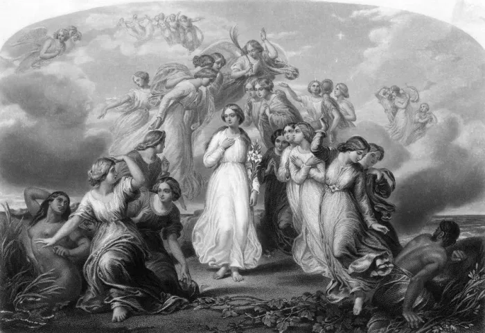 Framed Print : CHASTITY ALLEGORISED Framed Print : CHASTITY ALLEGORISED