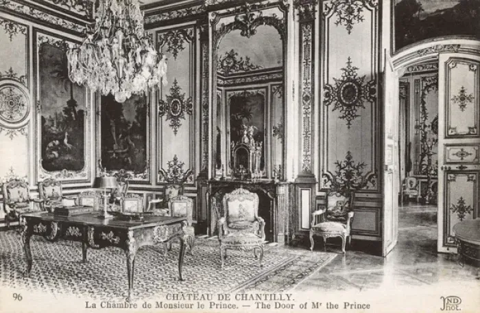 Framed Print : Chateau de Chantilly, France - The Princes Chamber Framed Print : Chateau de Chantilly, France - The Princes Chamber