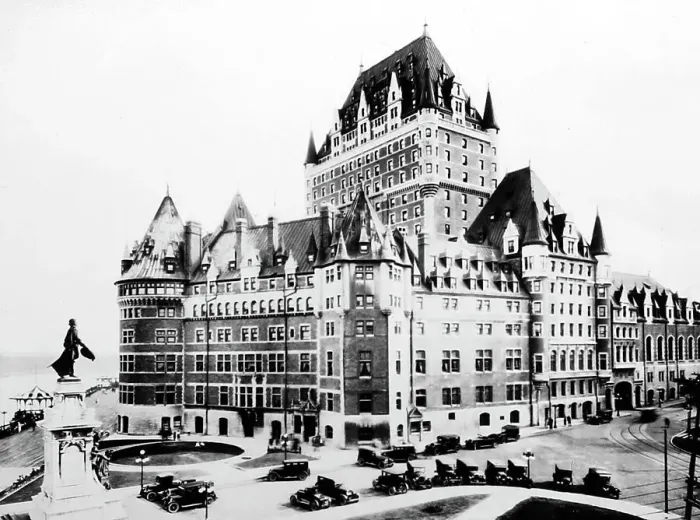 Framed Print : Chateau Frontenac, Quebec, Canada, early 1900s Framed Print : Chateau Frontenac, Quebec, Canada, early 1900s