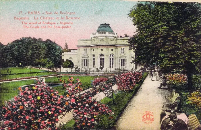 Framed Print : Chateau and the Rose garden at Bagatelle - Bois de Boulogne Framed Print : Chateau and the Rose garden at Bagatelle - Bois de Boulogne