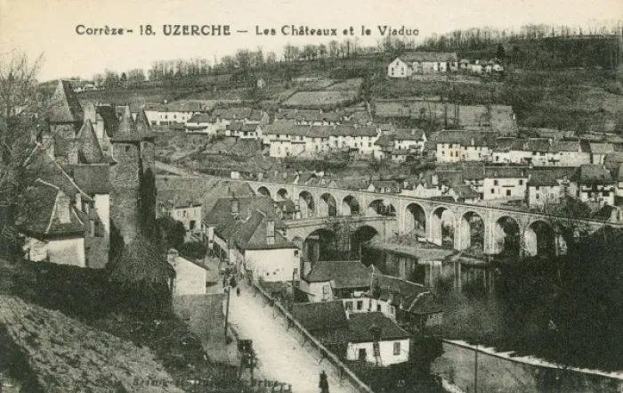 Framed Print : The Chateaux and Viaduct - Uzerche, France Framed Print : The Chateaux and Viaduct - Uzerche, France