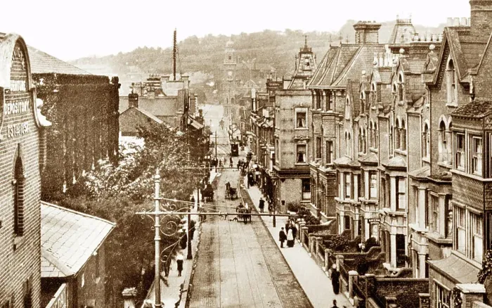 Framed Print : Chatham Railway Street early 1900s Framed Print : Chatham Railway Street early 1900s