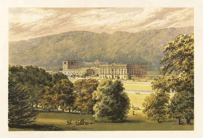 Framed Print : Chatsworth House, Derbyshire, England Framed Print : Chatsworth House, Derbyshire, England