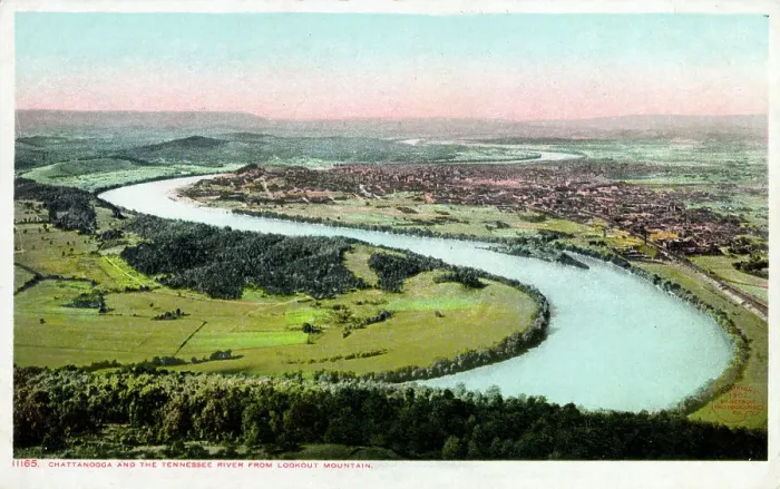 Framed Print : Chattanooga and the Tennessee River from Lookout Mountain Framed Print : Chattanooga and the Tennessee River from Lookout Mountain