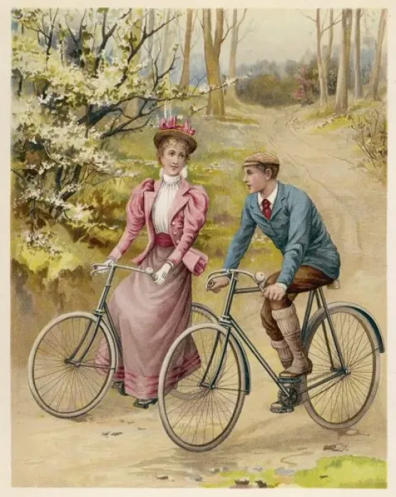 Framed Print : Chatterbox / Couple Cycle Framed Print : Chatterbox / Couple Cycle