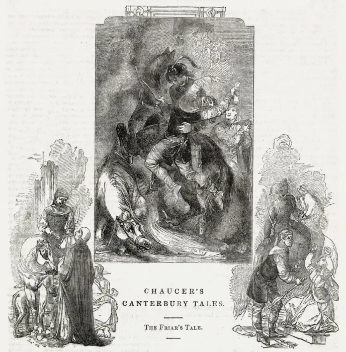 Framed Print : Chaucer, The Canterbury Tales -- The Friars Tale Framed Print : Chaucer, The Canterbury Tales -- The Friars Tale