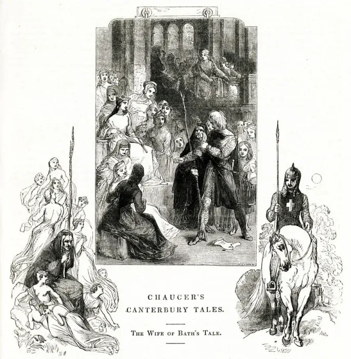 Framed Print : Chaucer, The Canterbury Tales -- The Wife of Baths Tale Framed Print : Chaucer, The Canterbury Tales -- The Wife of Baths Tale
