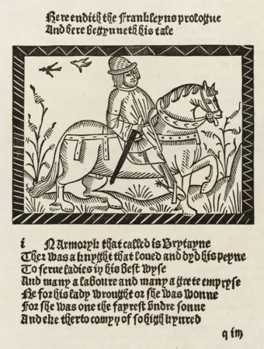 Framed Print : Chaucer, the Franklin Framed Print : Chaucer, the Franklin