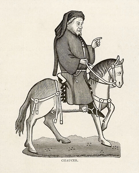 CHAUCER ON HORSE