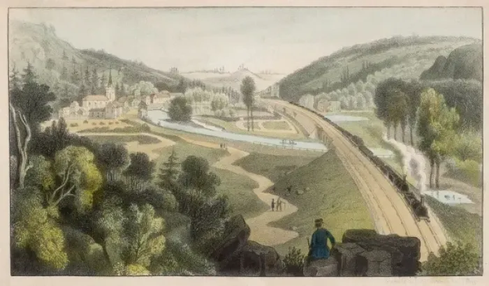 Framed Print : Chaudfontaine  /  France