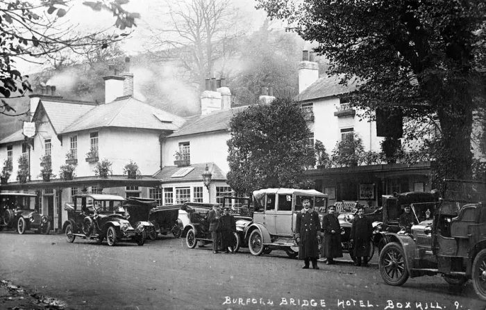 Framed Print : Chauffeurs and cars, Burford Bridge Hotel, Box Hill, Surrey Framed Print : Chauffeurs and cars, Burford Bridge Hotel, Box Hill, Surrey