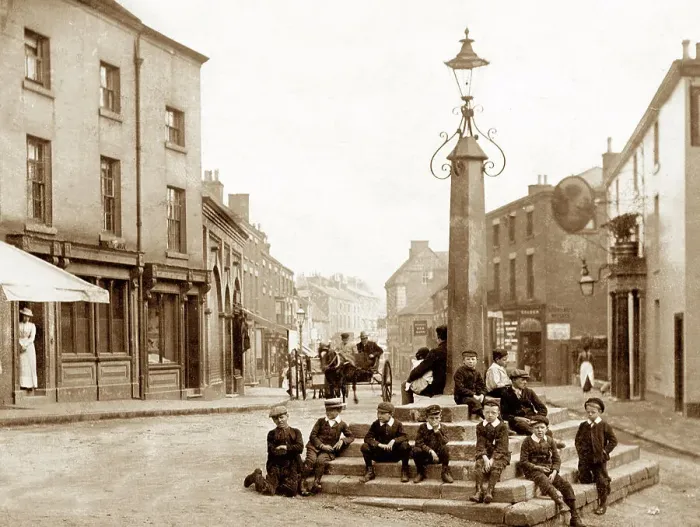 Framed Print : Cheadle The Cross early 1900s Framed Print : Cheadle The Cross early 1900s