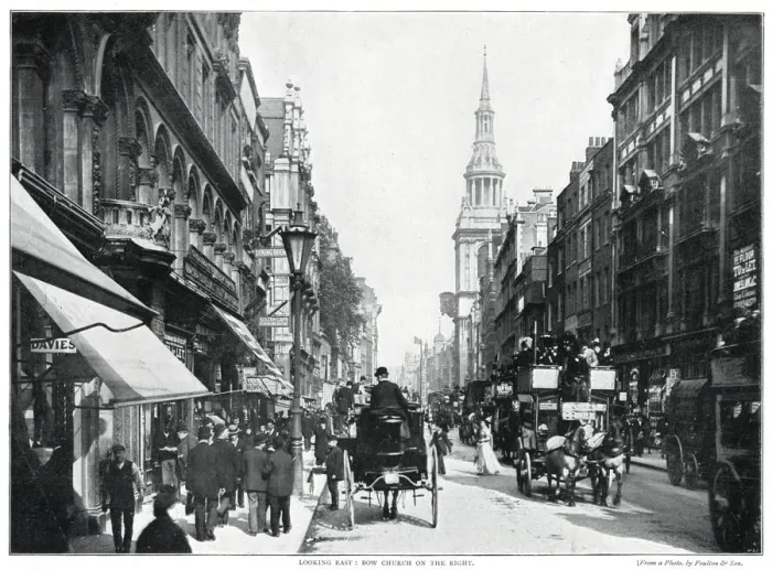 Framed Print : Cheapside, London 1896 Framed Print : Cheapside, London 1896