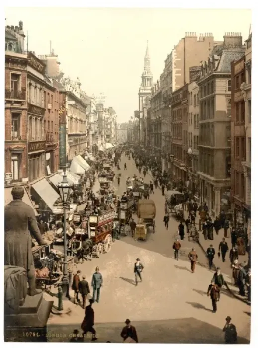 Framed Print : Cheapside, London, England Framed Print : Cheapside, London, England
