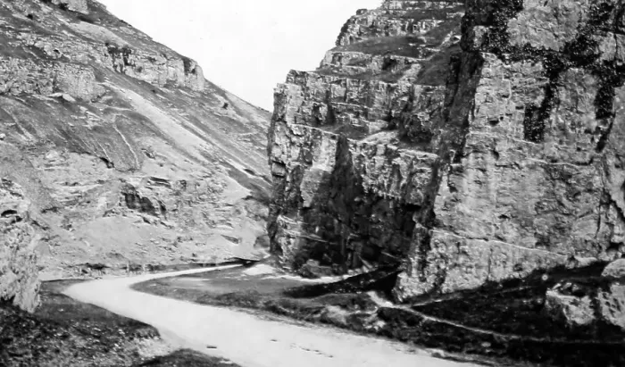Framed Print : Cheddar Gorge, Victorian period Framed Print : Cheddar Gorge, Victorian period