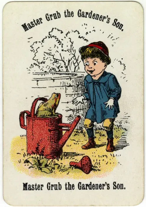 Framed Print : Cheery Families - Master Grub the Gardeners Son Framed Print : Cheery Families - Master Grub the Gardeners Son