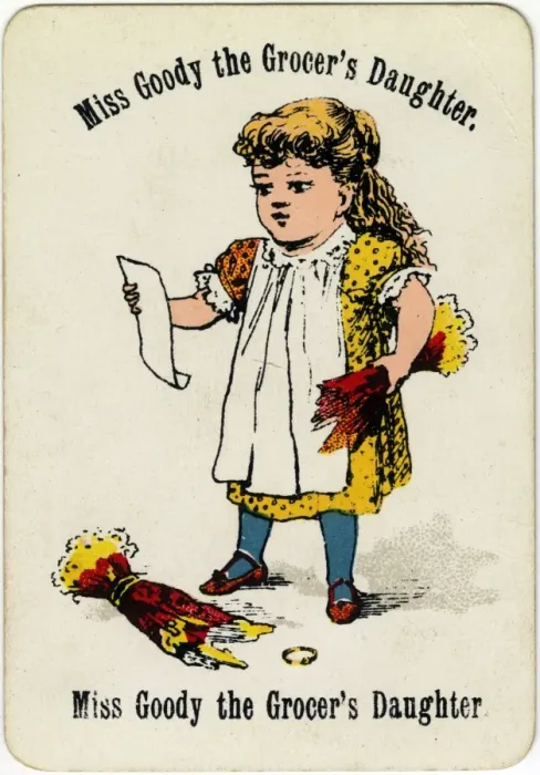 Framed Print : Cheery Families - Miss Goody the Grocers Daughter Framed Print : Cheery Families - Miss Goody the Grocers Daughter