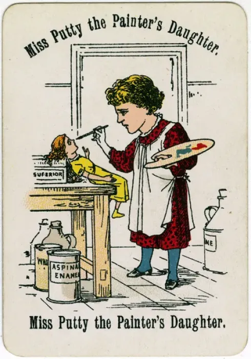 Framed Print : Cheery Families - Miss Putty the Painters Daughter Framed Print : Cheery Families - Miss Putty the Painters Daughter