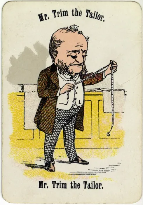 Framed Print : Cheery Families - Mr Trim the Tailor