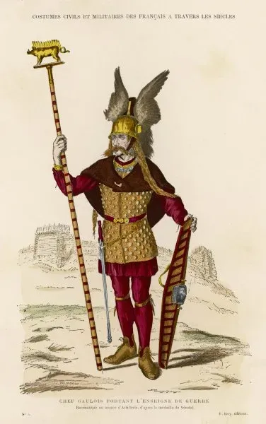 Chef Gaulois Gallic Chief At The Time Of The War With Photos Prints Framed