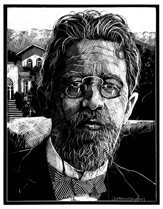 Framed Print : Chekhov by J. Morgan Framed Print : Chekhov by J. Morgan
