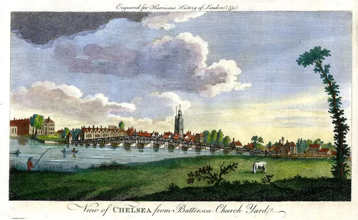Framed Print : Chelsea From Battersey Framed Print : Chelsea From Battersey