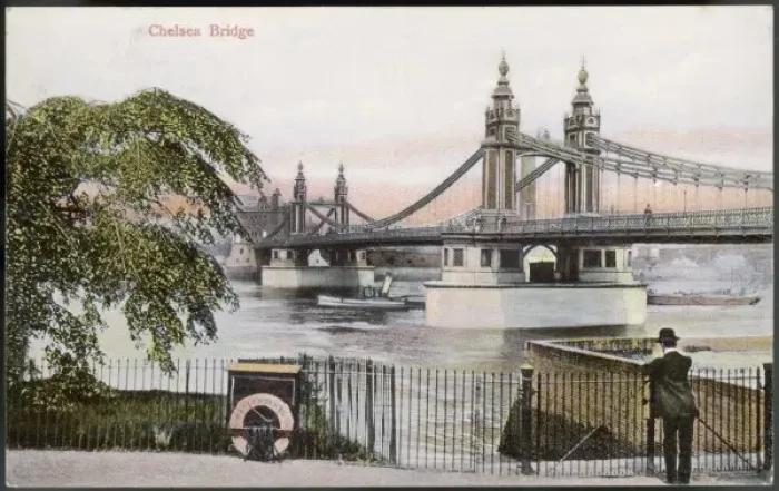 Framed Print : Chelsea Bridge 1906 Framed Print : Chelsea Bridge 1906