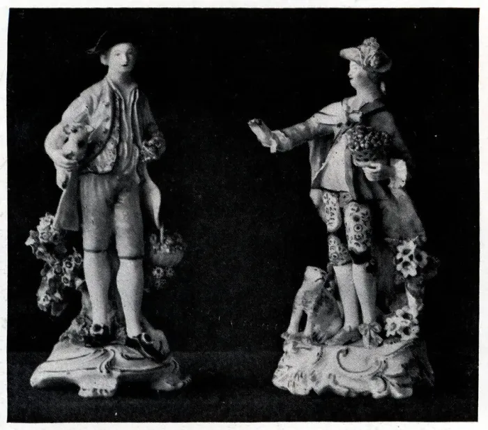 Framed Print : Two Chelsea Figures Framed Print : Two Chelsea Figures