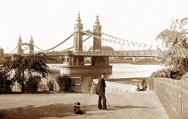 Chelsea Suspension Bridge Victorian period