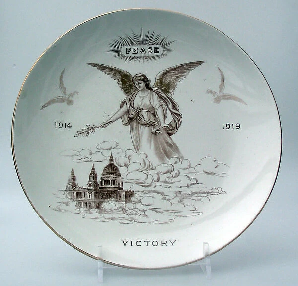 Chelson china plate - commemorate Versailles Peace Treaty