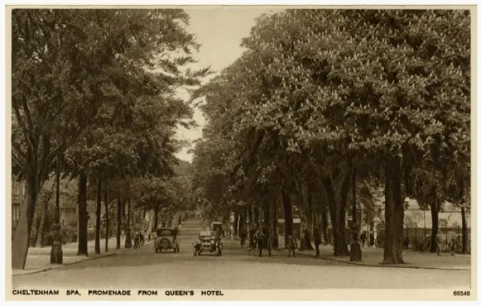Framed Print : Cheltenham, Gloucestershire - Promenade from Queens Hotel Framed Print : Cheltenham, Gloucestershire - Promenade from Queens Hotel