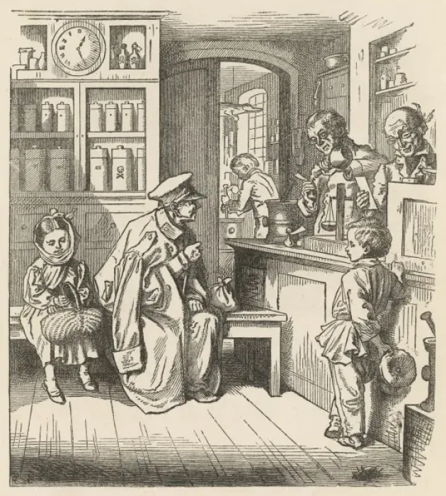 Framed Print : At the Chemist / 1870 Framed Print : At the Chemist / 1870