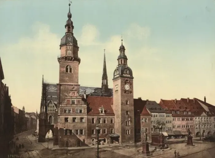 Framed Print : Chemnitz. The three memorials Framed Print : Chemnitz. The three memorials