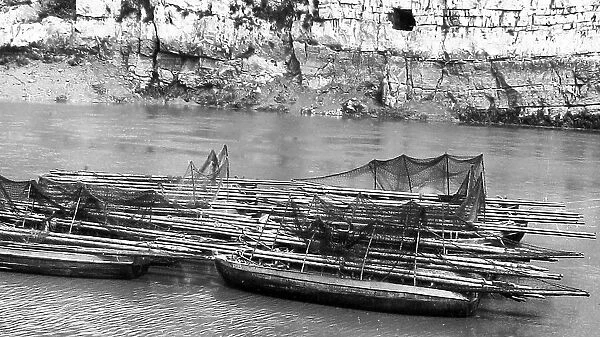 Chepstow salmon fishing boats Victorian period