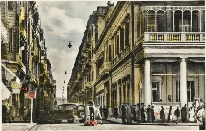 Framed Print : Cherif Pasha Street, Alexandria, Egypt Framed Print : Cherif Pasha Street, Alexandria, Egypt