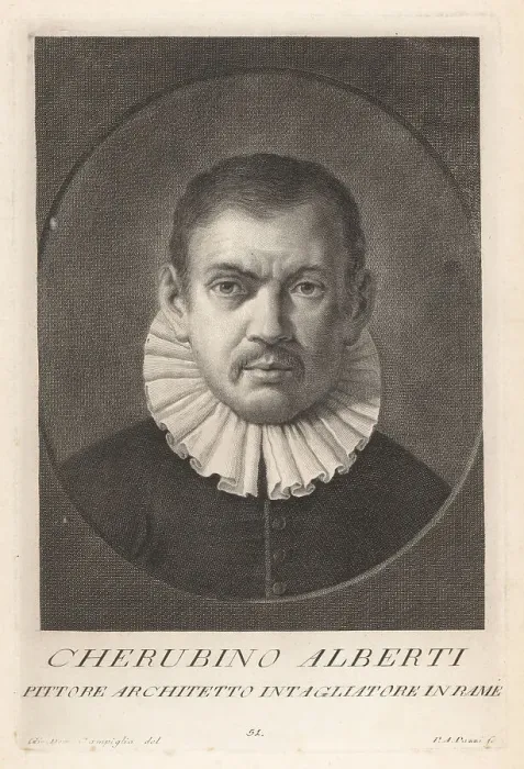 Framed Print : Cherubino Alberti, Italian architect, engraver and painter, 1553 Framed Print : Cherubino Alberti, Italian architect, engraver and painter, 1553