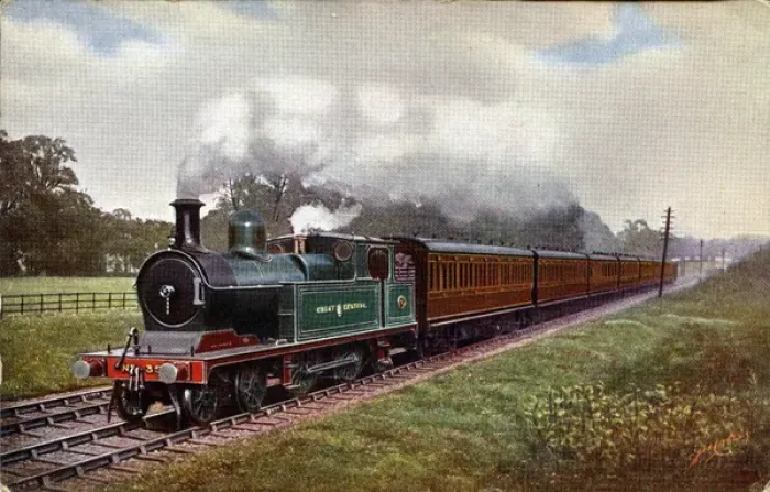 Framed Print : Chesham Train - Atlantic Class Steam Locomotive 4-4-2, Londo Framed Print : Chesham Train - Atlantic Class Steam Locomotive 4-4-2, Londo