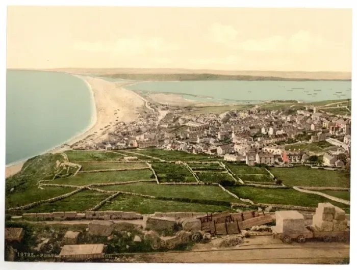 Framed Print : Chesil Beach, Portland, England Framed Print : Chesil Beach, Portland, England