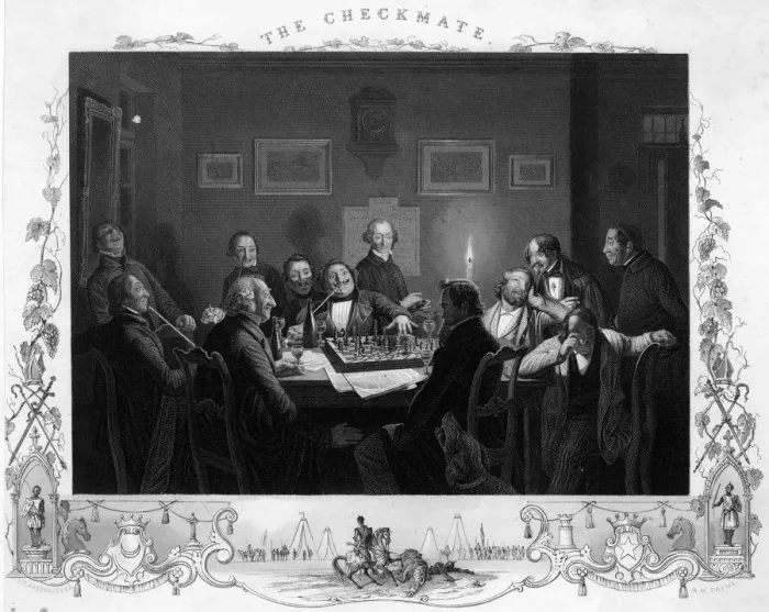 Framed Print : CHESS IN GERMANY Framed Print : CHESS IN GERMANY