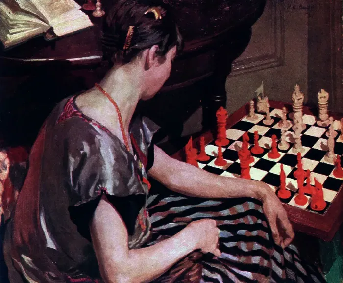 Framed Print : The Chess Player Framed Print : The Chess Player