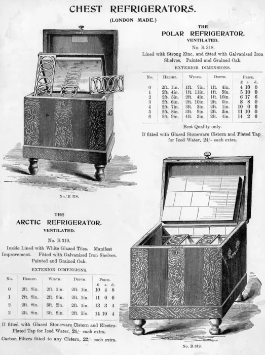 Framed Print : CHEST REFRIGERATORS / 1900 Framed Print : CHEST REFRIGERATORS / 1900