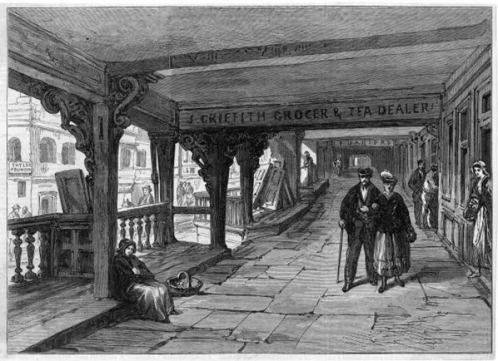 Framed Print : CHESTER. Watergate Row, Chester, Cheshire, one of the famous covered galleries Framed Print : CHESTER. Watergate Row, Chester, Cheshire, one of the famous covered galleries
