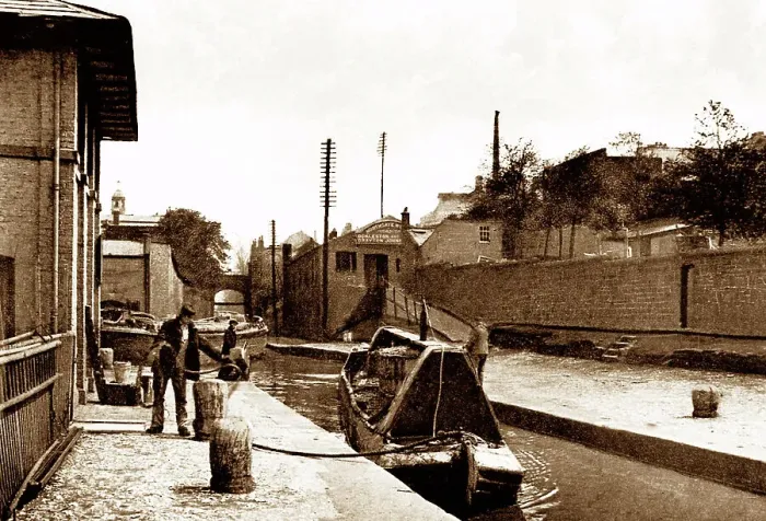 Framed Print : Chester Canal Locks early 1900s Framed Print : Chester Canal Locks early 1900s