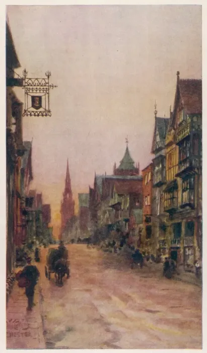 Framed Print : Chester / Eastgate Street Framed Print : Chester / Eastgate Street